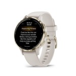 Garmin Venu 3s Jasnozłota ramka z paskiem w kolorze Ivory [010-02785-04]