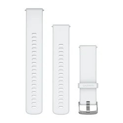 Silikonowy pasek Quick Release 22mm - Mleczny kwarc [010-13256-20]