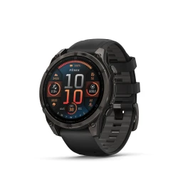 Garmin Fenix 8 - 47mm AMOLED - Sapphire Carbon Gray DLC Titanium z paskiem w kolorze  Black/Pebble Gray [010-02904-21]