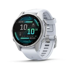 Garmin Fenix 8 - 43mm AMOLED - Srebrny z paskiem w kolorze Whitestone [010-02903-00]