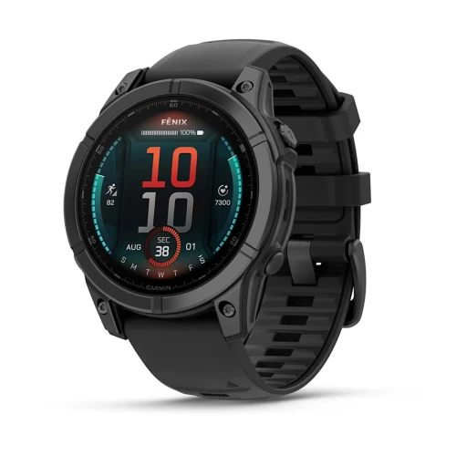 Zaawansowany zegarek sportowy z wyświetlaczem AMOLED z  kopertą o rozmiarze 47mm.
