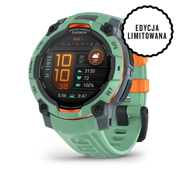 Instinct 3 to wytrzymały smartwatch GPS, który został zaprojektowany z myślą o sprostaniu każdemu wyzwaniu.