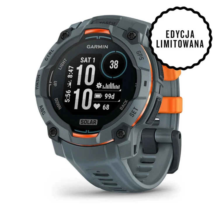Garmin Instinct 3 to wytrzymały smartwatch GPS, który został zaprojektowany z myślą o sprostaniu każdemu wyzwaniu.