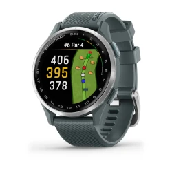 Garmin Approach S44 Srebrny z paskiem w kolorze Twilight [010-03009-01]