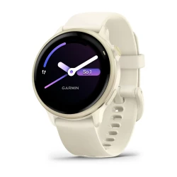 Garmin Vivoactive 6 - Lunar gold z paskiem w kolorze Bone [010-02985-01]