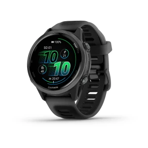 Garmin Forerunner 570 -  42mm - Aluminiowy w kolorze Slate Grey z półprzezroczystym paskiem w kolorze Black/Black [010-02970-00]