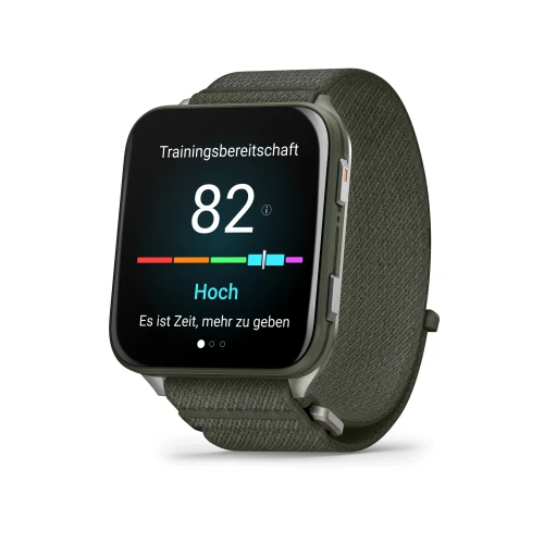 Prostokątny, zaawansowany smartwatch z dotykowym ekranem AMOLED o przekątnej 2" i obsługą map.