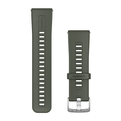 Silikonowy pasek Garmin Quick Release 24mm w kolorze Moss, ciemnozielonym.