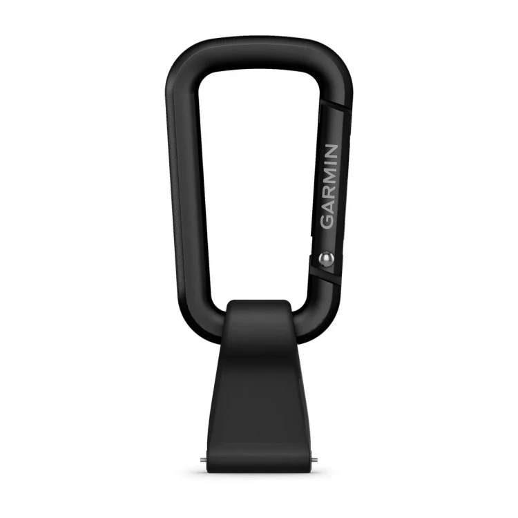 Zaczep z karabinkiem do znacznika MOB firmy Garmin w kolorze czarnym