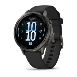 Garmin Venu 4 - 41 mm - Slate z silikonowym paskiem w kolorze czarnym [010-03013-02]