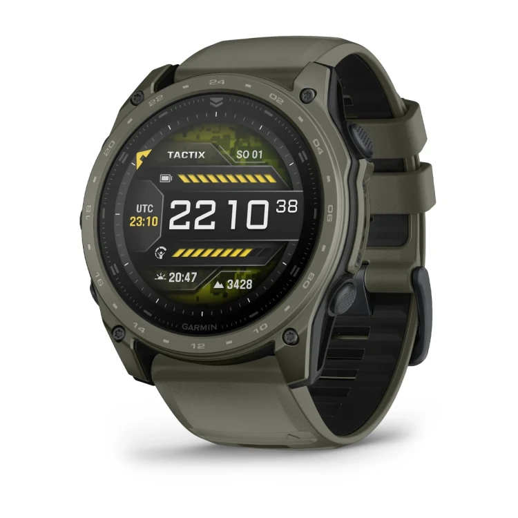 Zaawansowany smartwatch z ekranem AMOLED, zaawansowanymi funkcjami taktycznymi, kalkulatorem balistycznym Applied Ballistics Ultralight oraz ramką pokrytą powłoką Cerakote.