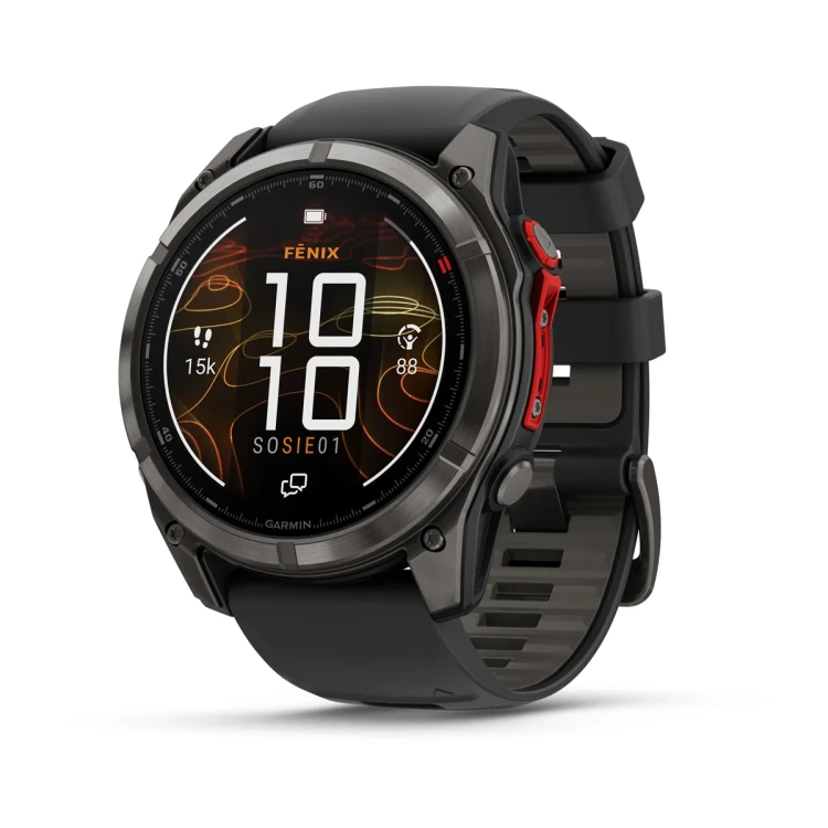 Zaawansowany zegarek sportowy z wyświetlaczem MicroLED o jasności nawet 4500 nitów z  kopertą o rozmiarze 51mm i łącznością inReach oraz LTE.