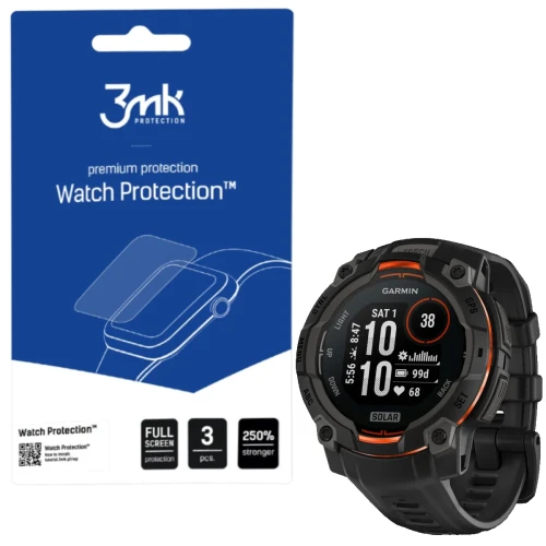 Szkło ochronne do zegarka Garmin Instinct 3 45mm Tactical Edition firmy 3mk.