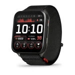 Garmin Venu X1 - Czarny z tytanowym deklem w kolorze slate i nylonowym paskiem ComfortFit w kolorze Czarnym [010-02980-02]