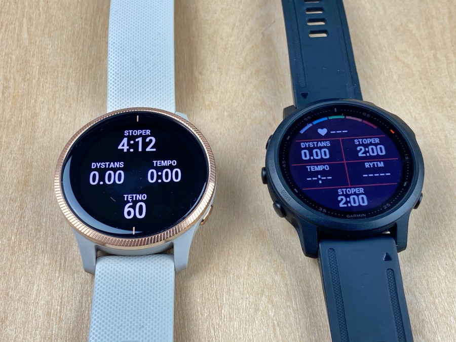 pola danych garmin venu fenix
