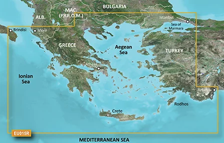 Mapa morska Morze Egejskie i Kreta