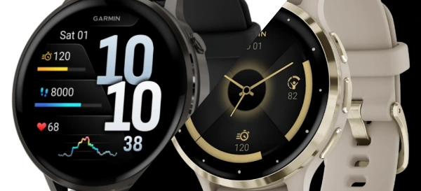 Na obrazku zegaerk Garmin Venu 4 oraz Venu 3