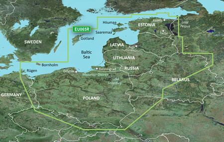 Mapa Garmin jeziora Polski Wielkie Jeziora Mazurskie