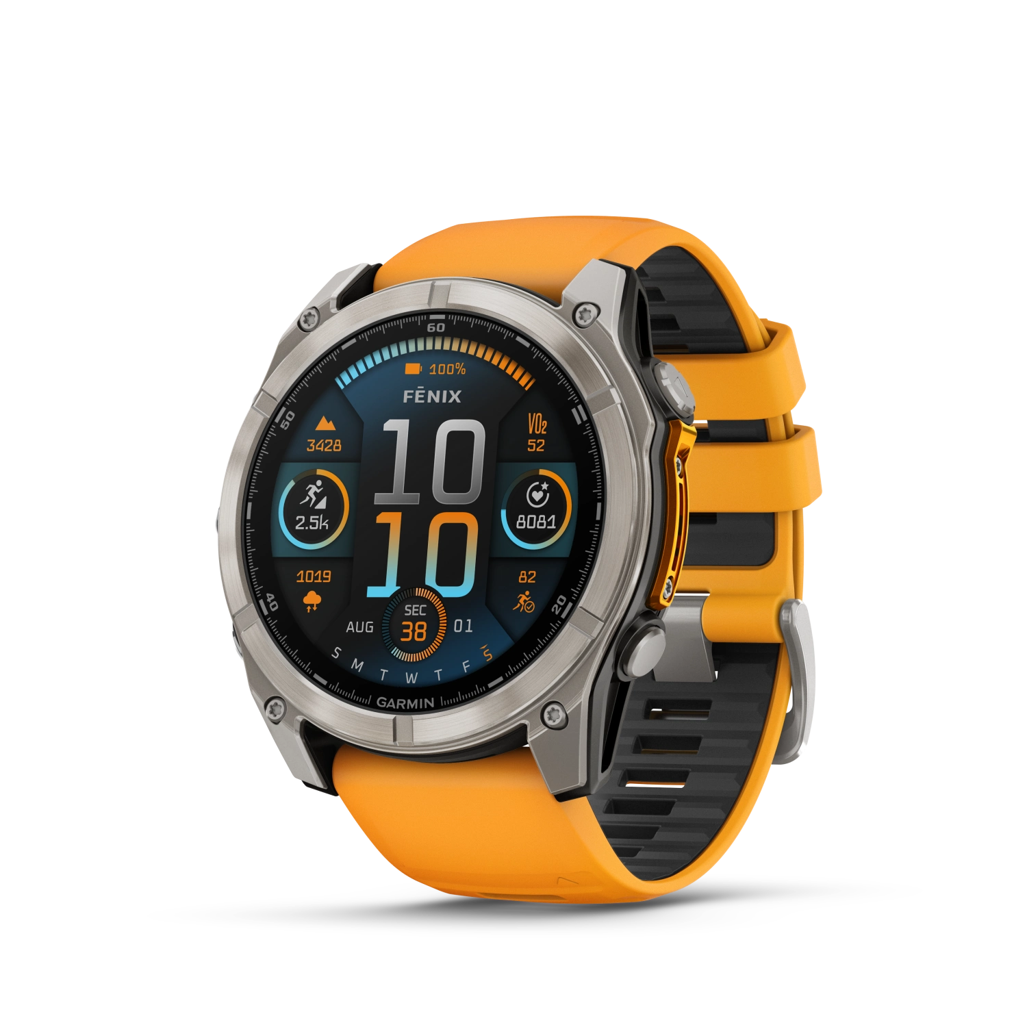 Fenix8_51_HR_Titanium_SparkOrange_Front-left_0015_fenix8_wf_47_51mm_sapphire_bare.webp