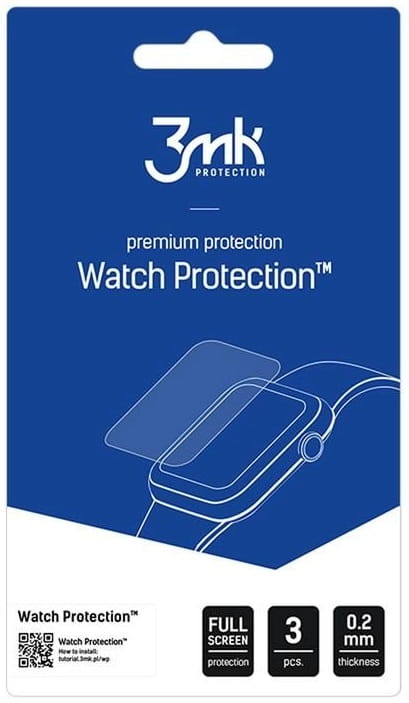 Szkło ochronne na ekran Garmin Fenix 8 47mm Solar - 3mk Watch Protection (3 szt)