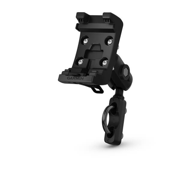 Uchwyt motocyklowy wraz z mocowaniem do kierownicy i kablem zasilającym dla serii Garmin Montana 7*0.