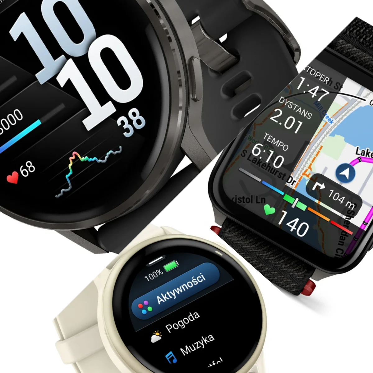 Porównanie zegarków z serii Venu, Vivoactive oraz Lily